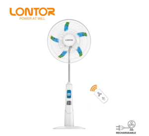 Lontor 18-inch Rechargeable Standing Fan - White CTL-CF034-18-C