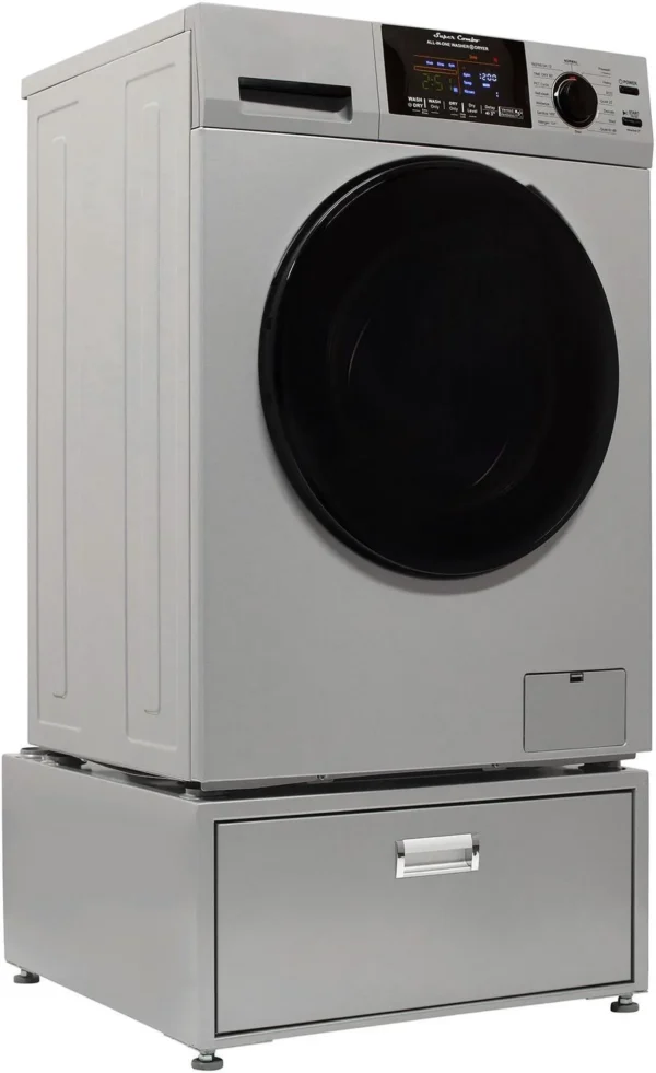 Equator 1.6 cu. ft. All-in-O Combo Front Load Washer Dryer – Vented/Ventless Convertible – Pet & Allergen Cycles – ADA Pedestal Included – 110V - Image 5