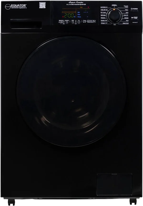 Equator Super Combo Washer Dryer EZ 4600 (1.6 cu. ft. / 15 lbs.) with Portability Kit – Vented/Ventless, Pet & Allergy Cycles - EZ 4600 - Image 7