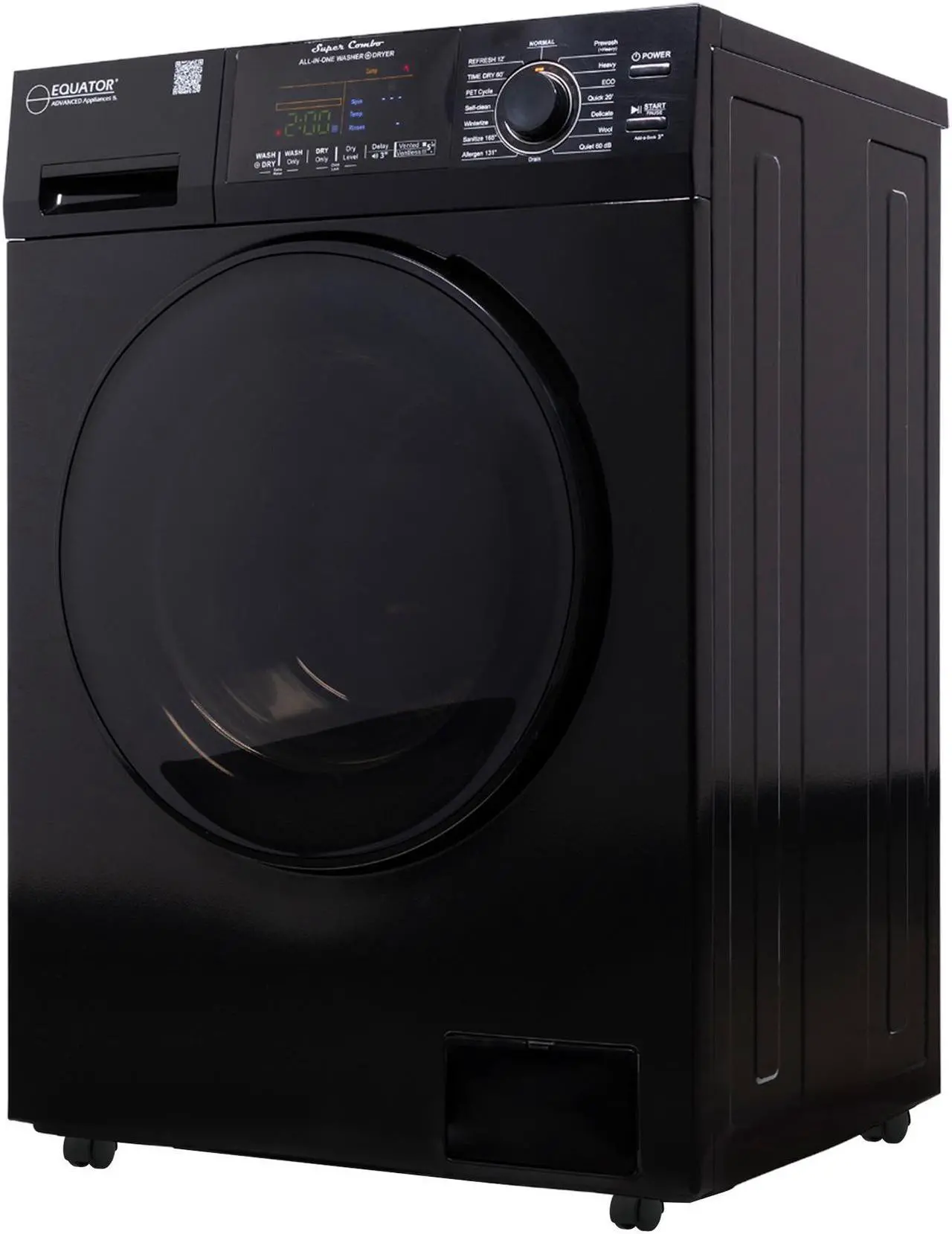 Equator Super Combo Washer Dryer EZ 4600 (1.6 cu. ft. / 15 lbs.) with Portability Kit – Vented/Ventless, Pet & Allergy Cycles - EZ 4600 - Image 6