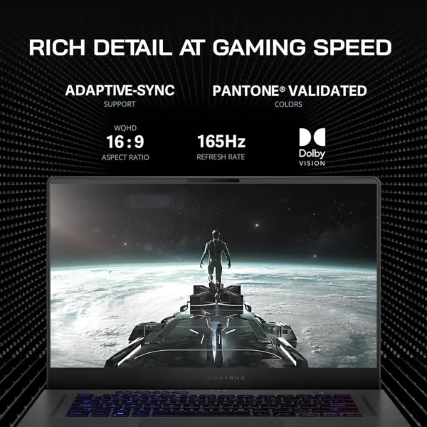 ASUS ROG Zephyrus 15.6" WQHD 165Hz Gaming Laptop – AMD Ryzen 9 6900HS – NVIDIA GeForce RTX 3060 – 16GB DDR5 – 512GB SSD – Windows 11 Home – RGB Backlit Keyboard – Gray – 256GB Docking Station Bundle - Image 3