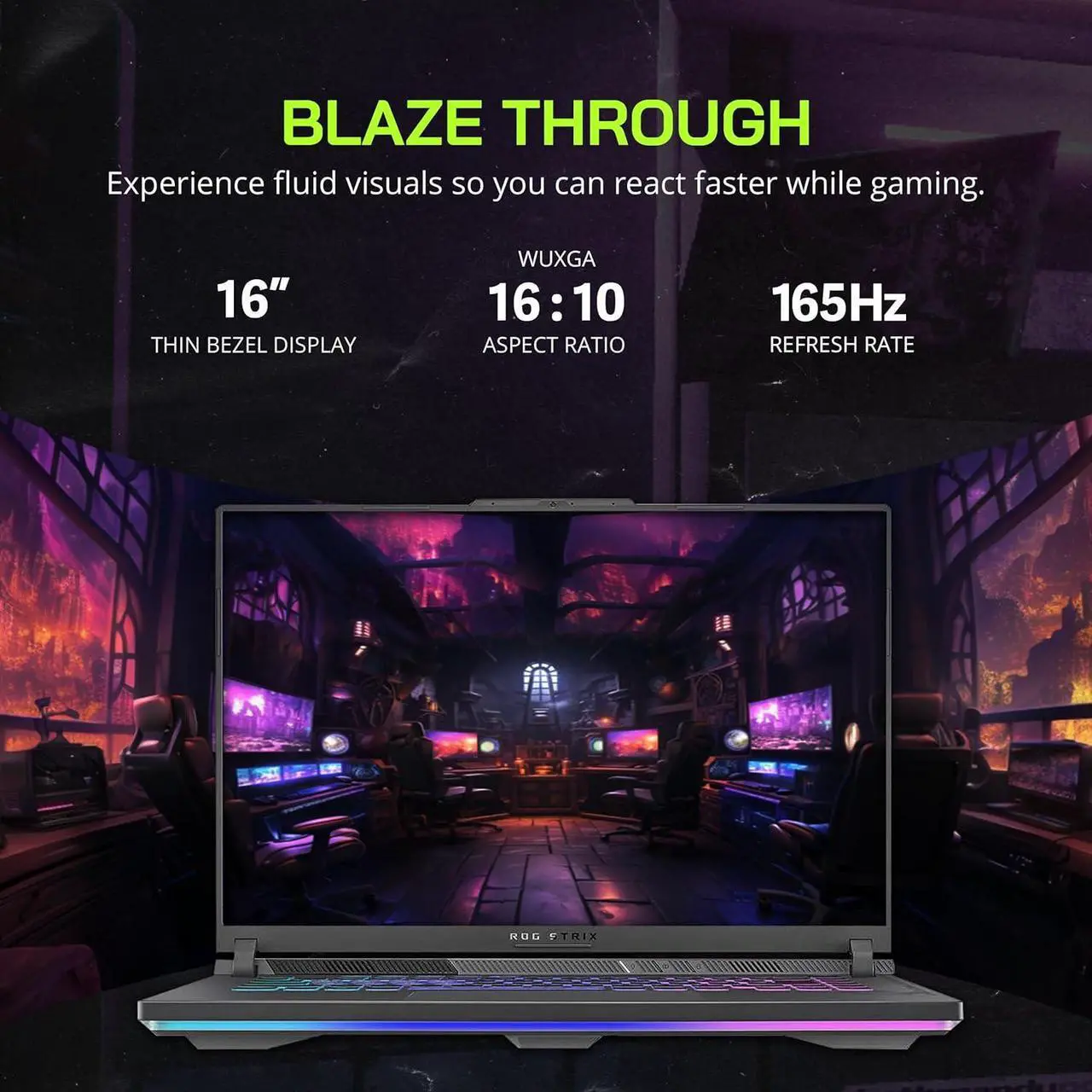 ASUS ROG Strix G16 16 Inch 165Hz FHD Gaming Laptop Intel Core i7 13650HX NVIDIA GeForce RTX 4060 64GB DDR5 RAM 4TB PCIe SSD Backlit Keyboard Windows 11 Pro Gray with 256GB Docking Station Set - Image 6