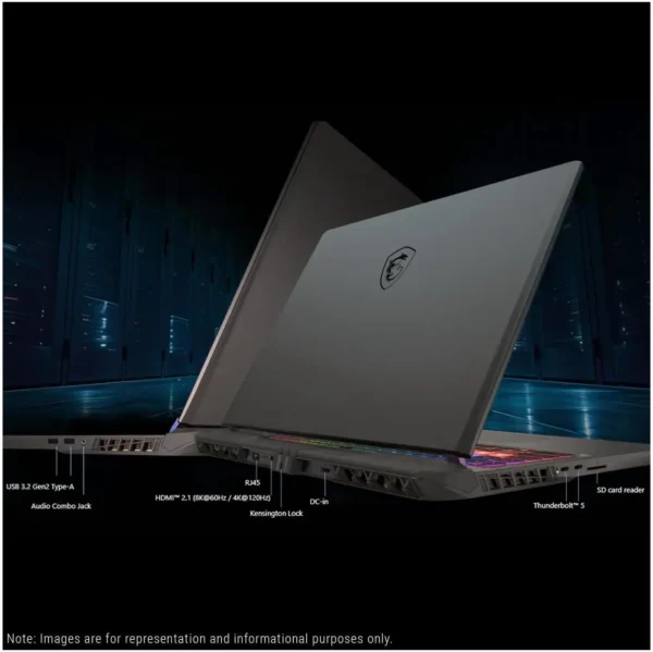 MSI Vector 16 HX AI Gaming Laptop Intel Ultra 7 255HX Nvidia GeForce RTX 5070 Ti 32GB DDR5 RAM 1TB PCIe SSD 16" FHD+ 144Hz Display Windows 11 Pro Cosmo Gray - Image 4