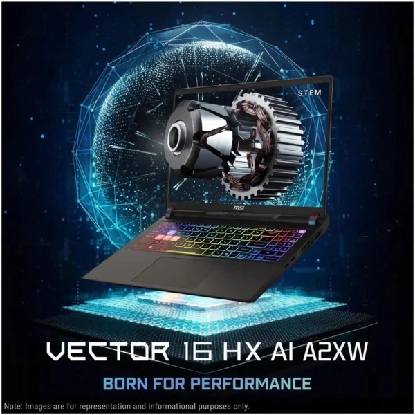 MSI Vector 16 HX AI Gaming Laptop Intel Ultra 7 255HX Nvidia GeForce RTX 5070 Ti 32GB DDR5 RAM 1TB PCIe SSD 16" FHD+ 144Hz Display Windows 11 Pro Cosmo Gray - Image 5